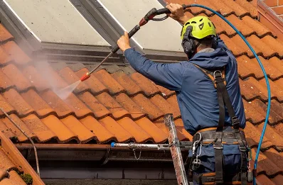 Démoussage et hydrofuge de toiture à Verchocq